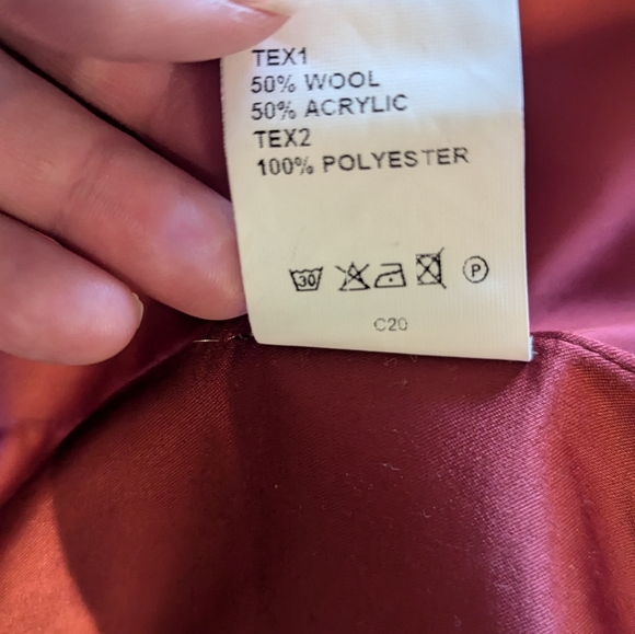 Wool Blend Grey Winter Coat by Hackbarth's of Hamburg, size 8 - Picture 5 of 6